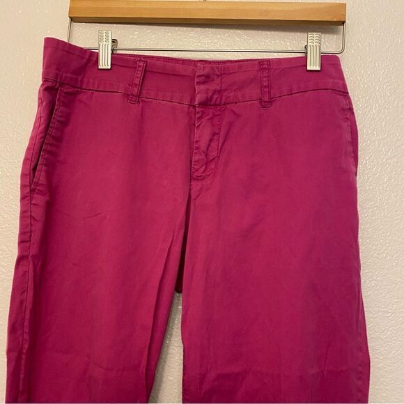 KUT from the Kloth Hot pink fuchsia Crop Stretch Pants Style KC330MA3SF -6 - Picture 4 of 12